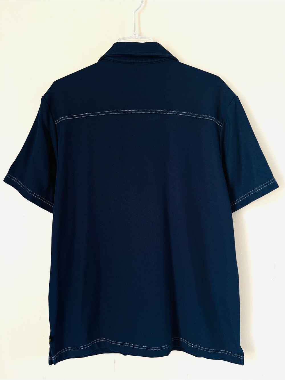 Tommy Bahama Supima Cotton Island Zone Navy Blue Short Sleeve Camp Shirt XL - Picture 8 of 13